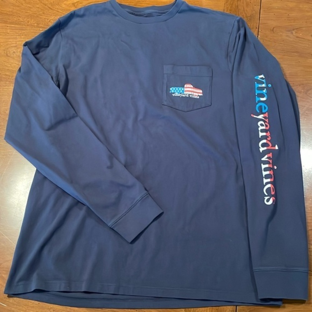 VINEYARD VINES Long Sleeved Patriotic Truck Shirt - Mens Small - Picture 1 of 10
